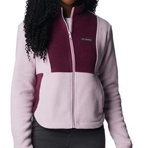Columbia Women's Benton Springs™ Colorblock Full Zip Fleece Jacket size medium